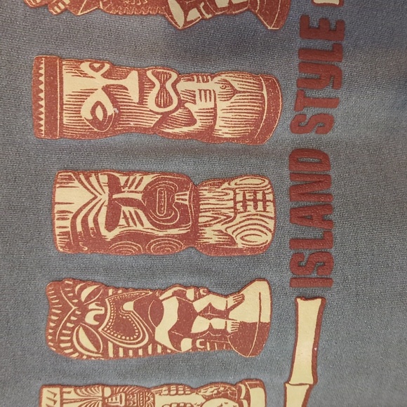 Fargo Clothing Island Style Crew Neck Sweatshirt MEDIUM Green Raised Accents - Picture 4 of 13